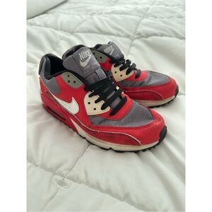 Nike Red and Cream Sneakers